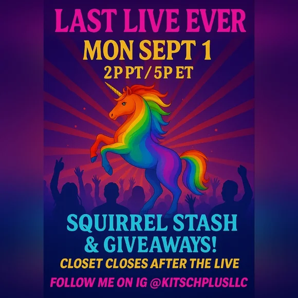 LAST LIVE EVER! CLOSET CLOSING AFTER LIVE! SQUIRREL STASH + GIVVIES! 2P P/5P E - Picture 3 of 3